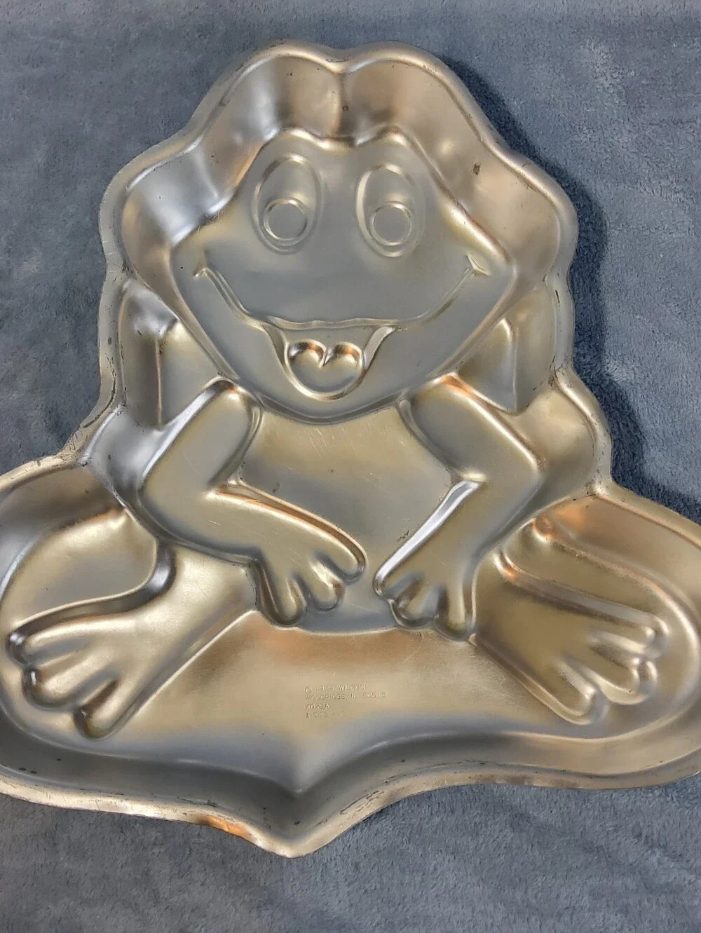 Vintage 1979 Wilton Frog Toad Cake Pan #502-1816 MCM Neil Bakery Birthday Spring